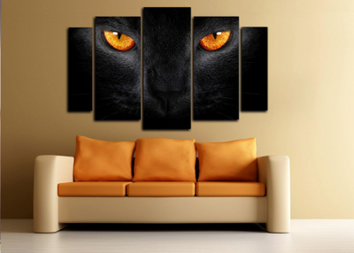 Модульная картина "Взгляд хищника"