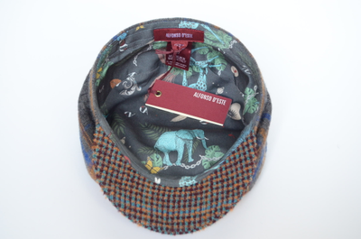 Итальянская кепка восьмиклинка шотландка