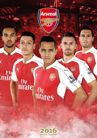 Arsenal Official Календарь 2016 ИНОСТРАННЫЕ ПЕРЕКИДНЫЕ КАЛЕНДАРИ 2016, Arsenal Official CALENDAR 201