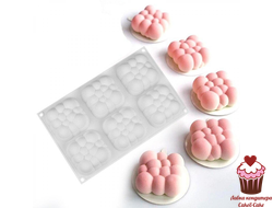 Форма для муссовых десертов CLOUD mini 6 яч, силикон, Китай