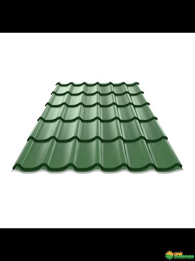 Металлочерепица Супермонтеррей RAL6005 (Зеленый) ПЭ 0,45мм