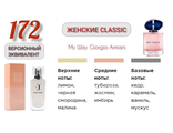 Духи женские EC Classic 172, 50 мл  Версионный эквивалент My Way Giorgio Armani