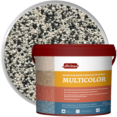 Штукатурка мозаичная акриловая HOLZER MULTICOLOR F-07 25 кг