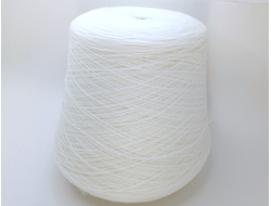 Бобинная пряжа  весовая Бествуул 100 гр цвет 2018 белый