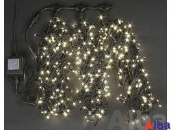 Спайдер 3 Нити по 20 м, IP 54 , статика. Гирлянда светодиодная Теплый белый