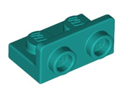 Bracket 1 x 2 - 1 x 2 Inverted, Dark Turquoise (99780 / 6373576)