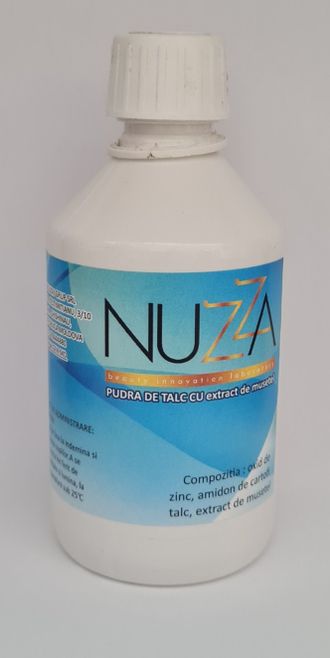 ТАЛЬК ДЛЯ ТЕЛА NUZZA С ЭКСТРАКТОМ РОМАШКИ 190 ГР.------TALC PENTRU CORP CU EXTRACT DE MUSETEL 190GR