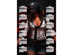 Календарь настенный PlayerUnknown’s Battlegrounds, PUBG, ПУБГ №11