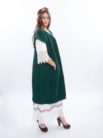 Пальто с коротким рукавом "шерсть"