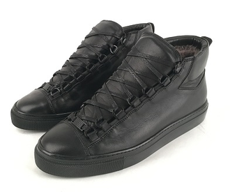 Зимние мужские кеды Balenciaga High Black Winter