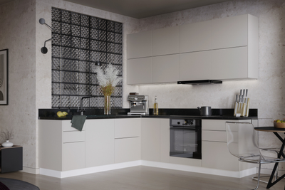 Хелмер кухня модульная с фасадами из ЛДСП разные цвета