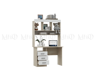 Стол компьютерный Мартина, сонома/белый