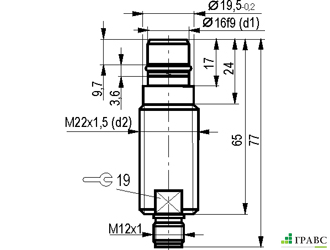 Индуктивный датчик ISB WC61A8-31N-3-S4-1