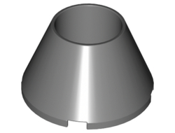Cone 4 x 4 x 2 Hollow No Studs, Dark Bluish Gray (4742 / 4222113)