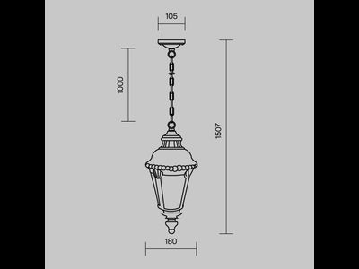 Подвесной светильник Goiri, O029PL-01BZ
