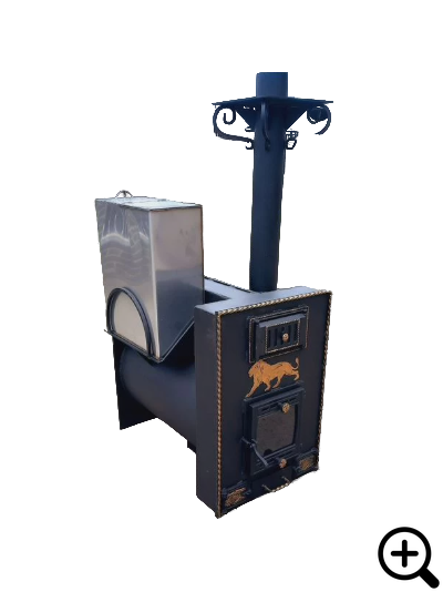 ФЛАГМАН (бак 80л. / дверца со стеклом  / каминный портал)