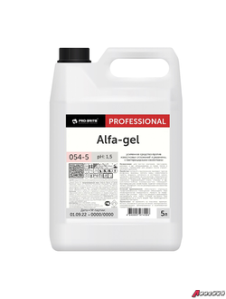 Средство для уборки санитарных помещений 5 л, PRO-BRITE ALFA-GEL, кислотное, концентрат, гель. 605297