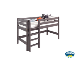 Вариант 11 Низкая кровать "Соня" Лаванда с прямой лестницей