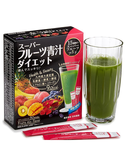 Японский витаминный напиток "Аодзиру" 15 фруктов и коллаген (30 саше)