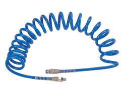 Шланг пневматический 10х15 мм, 15 м, спиральный, полиуретановый, резьба 3/8" MIGHTY SEVEN SD-23315
