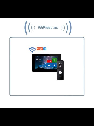 FREEDOM 7 FHD WIFI KIT - комплект из 7" сенсорного Full HD WIFI монитора и вызывной панели, с DVR (Tuya/Smart Life)