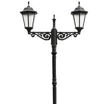 Парковый светильник серии  Bremen-2-E12/BRC