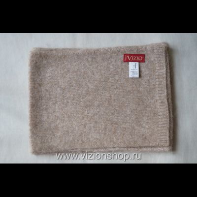 Бежевый вязаный шарф из мериноса и альпака Италия Vizio 6110 / 6112 Shibuya