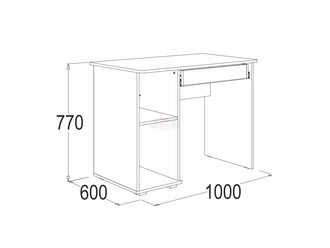 СТОЛ ПИСЬМЕННЫЙ -2 ОМЕГА-16