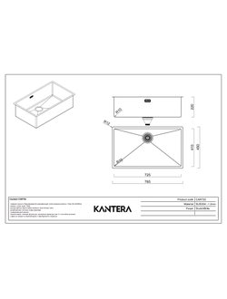 Мойка Kantera Cayman CAR725