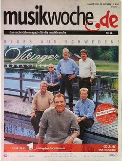 Musikwoche.de Magazine April 2002 Иностранные музыкальные журналы в Москве в России, Intpressshop