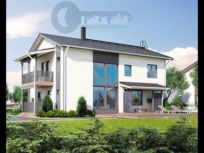 ДЖ-20 ЖИЛОЙ ДОМ: ГАБАРИТНЫЕ РАЗМЕРЫ: (12Х8М) 2 ЭТАЖА, ОБЩАЯ ПЛОЩАДЬ: 194М²