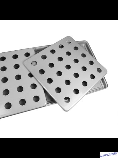 Крышка (1 шт.) для 1/2 поддона 1300x650 АБС-пластик 25 отверстий д.55мм