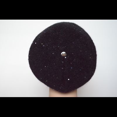 Черный берет вязаный Vizio Италия 6943 B