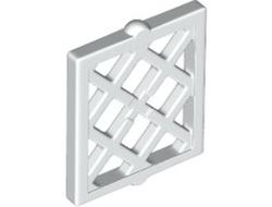 Pane for Window 1 x 2 x 2 Lattice Diamond, White (38320 6344414 6477130)