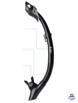 Трубка для дайвинга YonSub с 2-мя клапанами