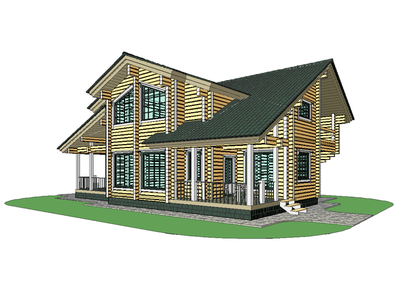 Дом из клееного бруса КБ-01, 250 м2