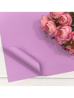 Пленка матовая в листах "Корейская" 56*56см 20шт Светло-фиолетовый ПЛ28/2