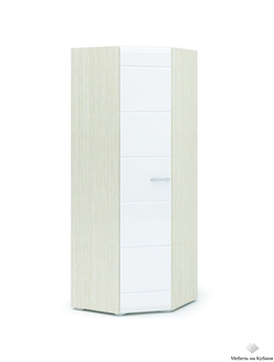 Симба шкаф угловой Белфорт/Белый глянец