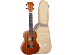 FLIGHT NUC310 - укулеле концерт, серия Natural, верхняя дека и корпус - сапеле, цвет натуральный