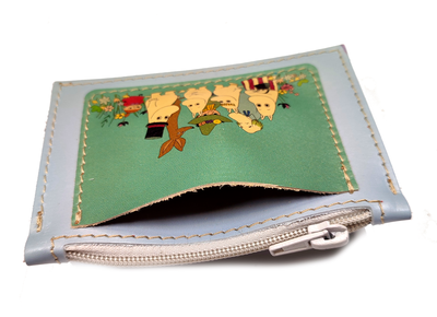 Кошелёк мини "Муми и Ко на голубом фоне"