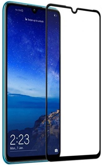 Защитное стекло Perfeo для Huawei P30 (черная рамка)