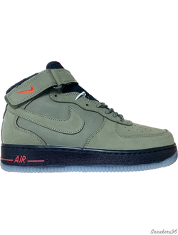 Nike Air Force 1 Mid 07 lV 8 (с Мехом) Black/Черные Унисекс