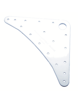 Фаловая дощечка грота из пластика Bainbridge A048 195x145x145мм белая