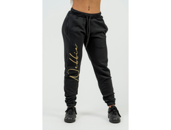 NEBBIA WOMEN'S HIGH-WAIST JOGGERS INTENSE SIGNATURE 846 GOLD