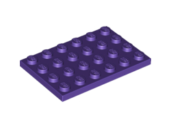 Plate 4 x 6, Dark Purple (3032 / 4225237 / 6022076 / 6147032)