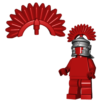 Оперение для римского шлема (цвет: красный) | Roman Plume