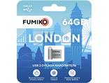 Флешка FUMIKO LONDON 64GB Silver USB 2.0