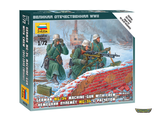 6210. Немецкий пулемёт MG-34 с расчётом 1941-1945 (зима) (1/72)