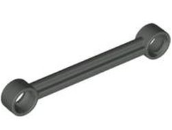 Technic, Link 1 x 6 with Stoppers, Dark Gray (2739b / 4100406)