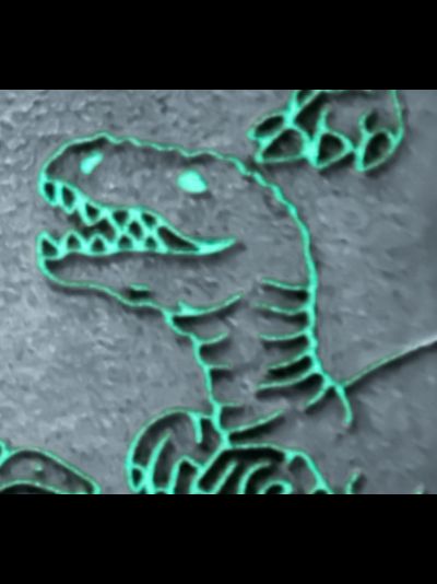 Плед с рукавами &quot;Плед Юрского периода&quot; светящийся  из микрофибры (велсофта)